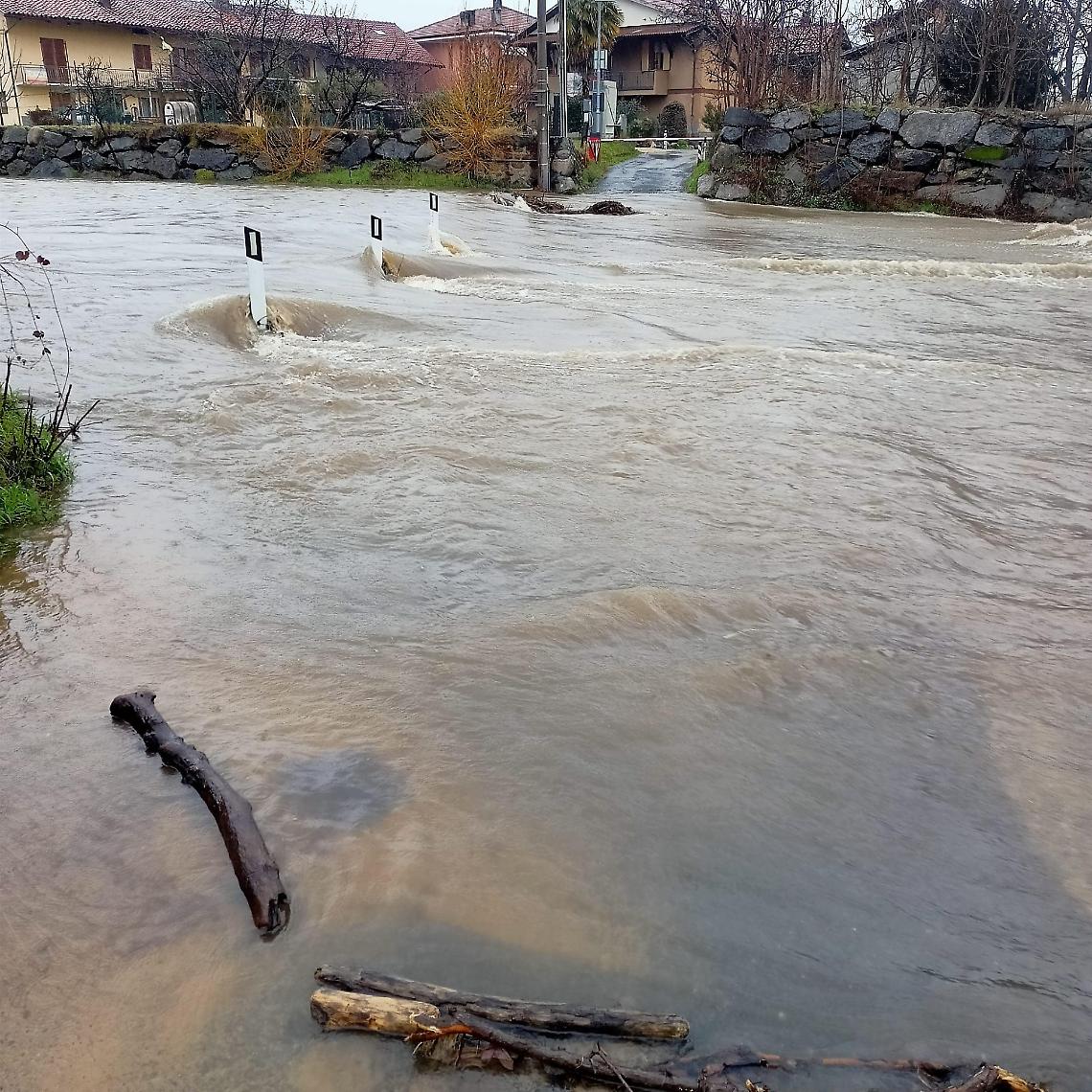 Gli allagamenti hanno causato un blackout