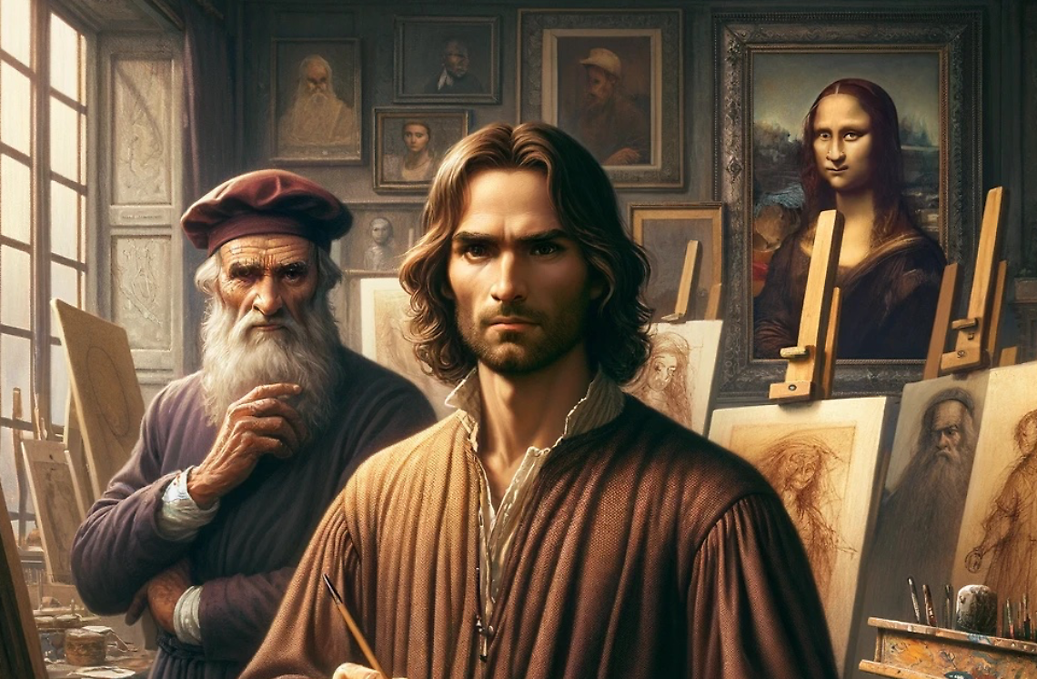 Quell'incredibile storia del falso quadro di Leonardo Da Vinci del pittore Cesare Tubino