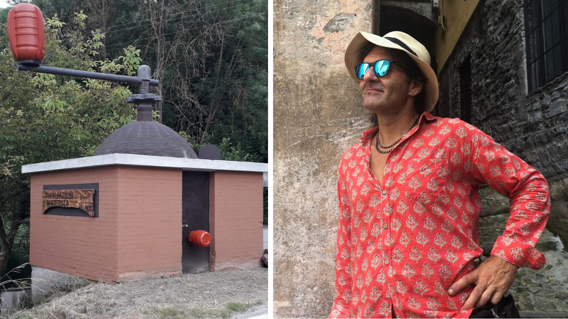 Il "macinino" all'ingresso del paese: la "rural art" che fa innamorare il Monferrato