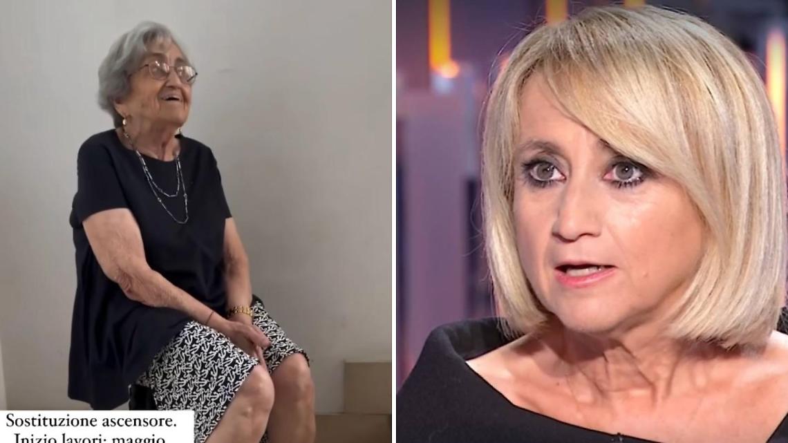 Luciana Litizzetto e il video alla mamma 91enne: "Bloccata in casa al 3° piano. Ascensore rotto da 3 mesi". 