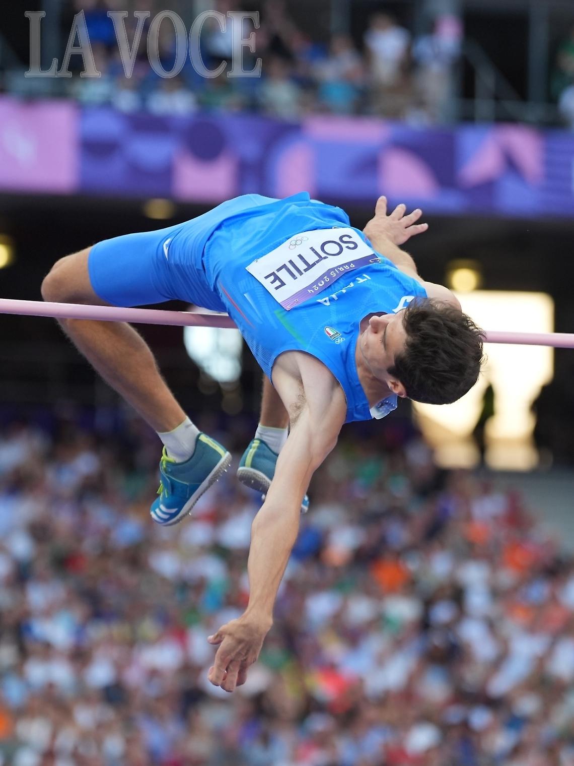 Stefano Sottile alla finale di salto in alto