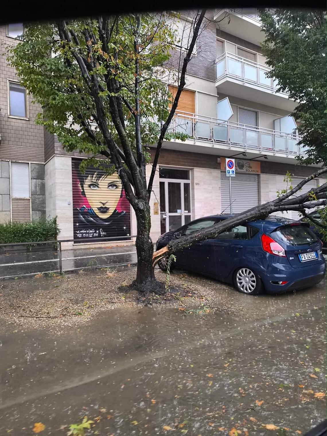 Nubifragi, downburst e frane nel torinese