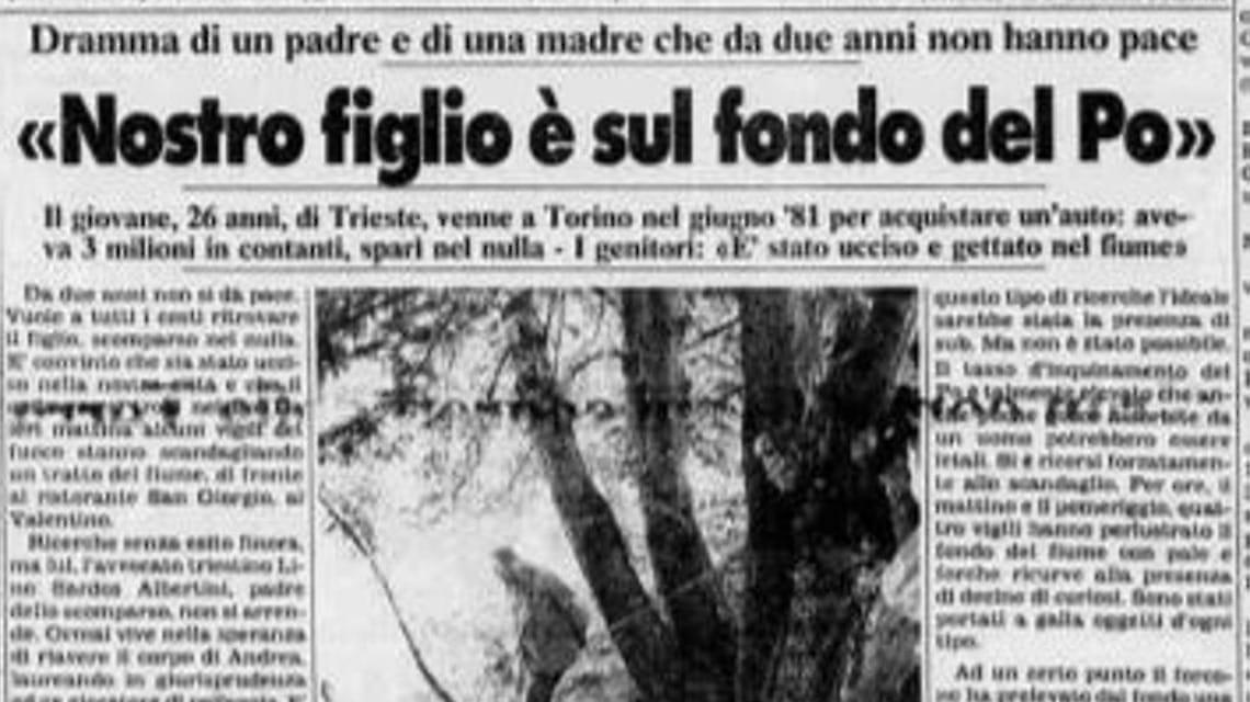 La scomparsa di Andrea Sardos Albertini. 