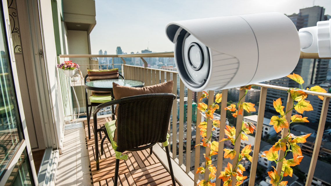 Telecamera sul balcone