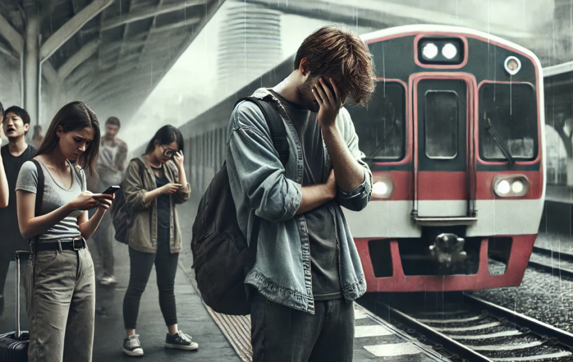 La pioggia blocca i treni proprio nel giorno in cui riprendeva la circolazione