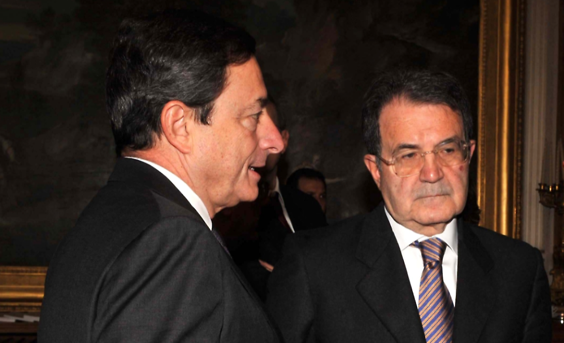 Mario Draghi e Romano Prodi