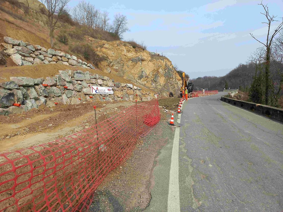 Il cantiere all'altezza della diga Gulzia partito a febbraio