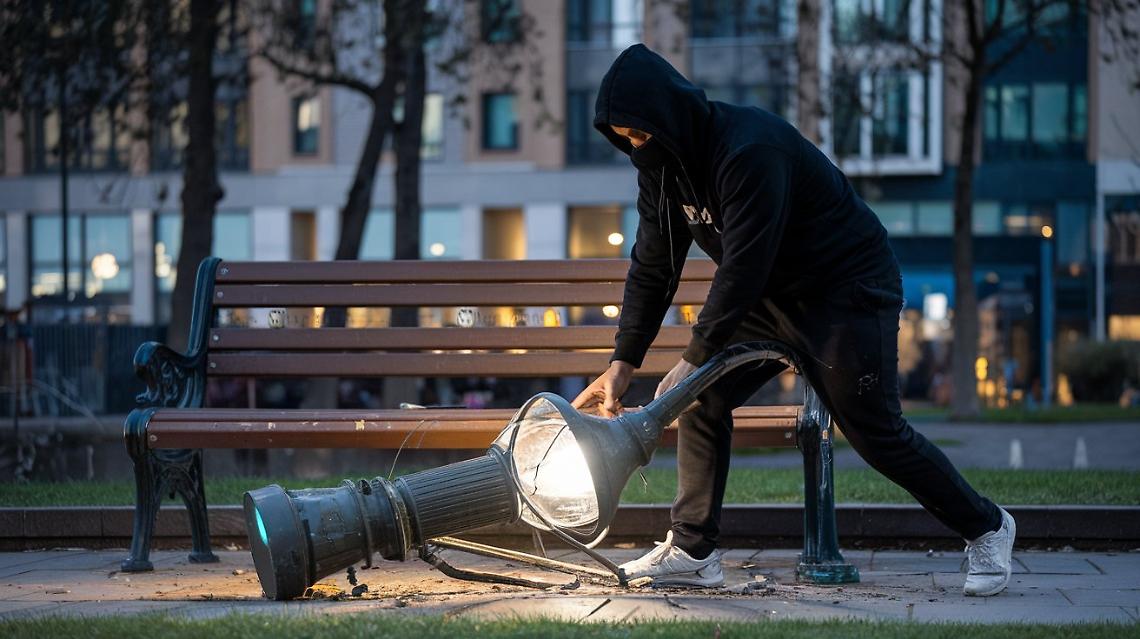Piazza Europa: ci sono i primi atti vandalici, mentre i conti del Comune non tornano