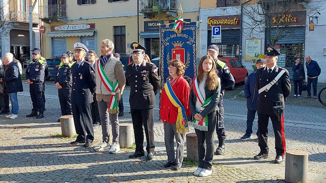 San Mauro celebra la Giornata dell'Unità Nazionale e delle Forze Armate con una ricca cerimonia