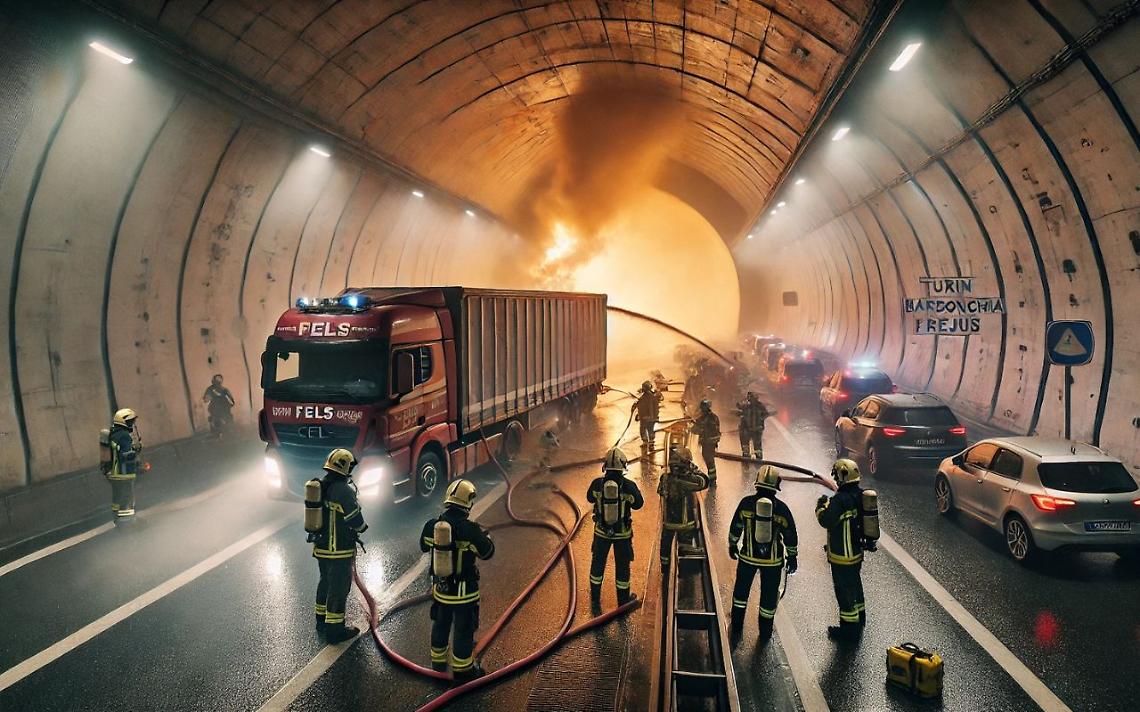 incendio in galleria