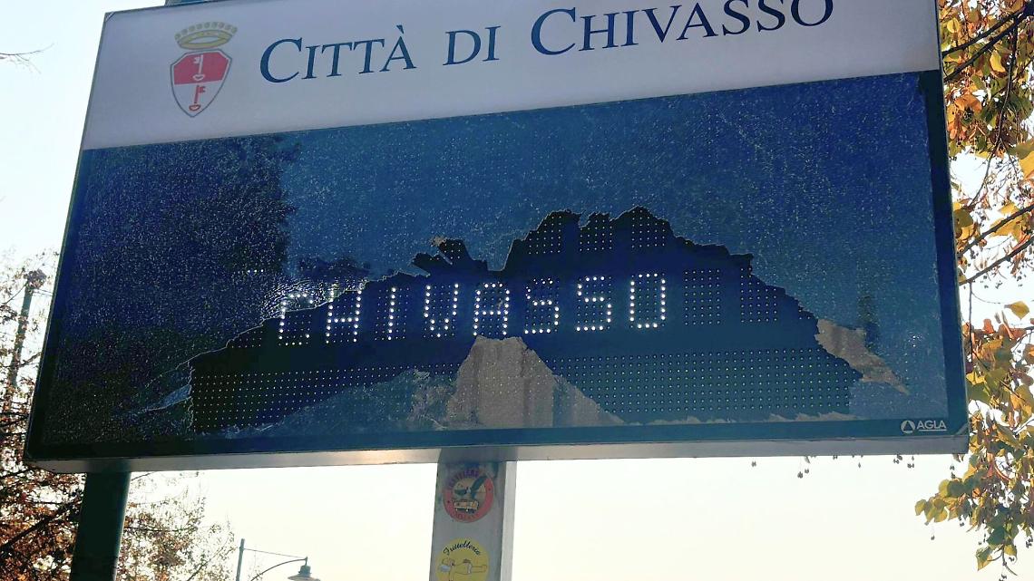 Atto di inciviltà a Chivasso