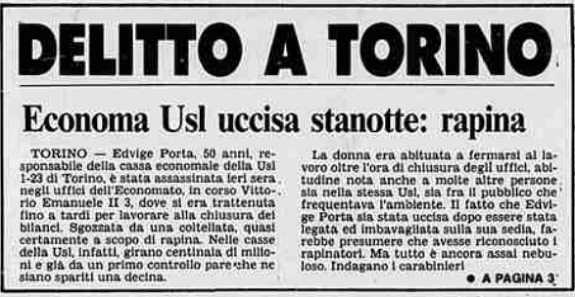 Edvige Porta, 40 anni di misteri.