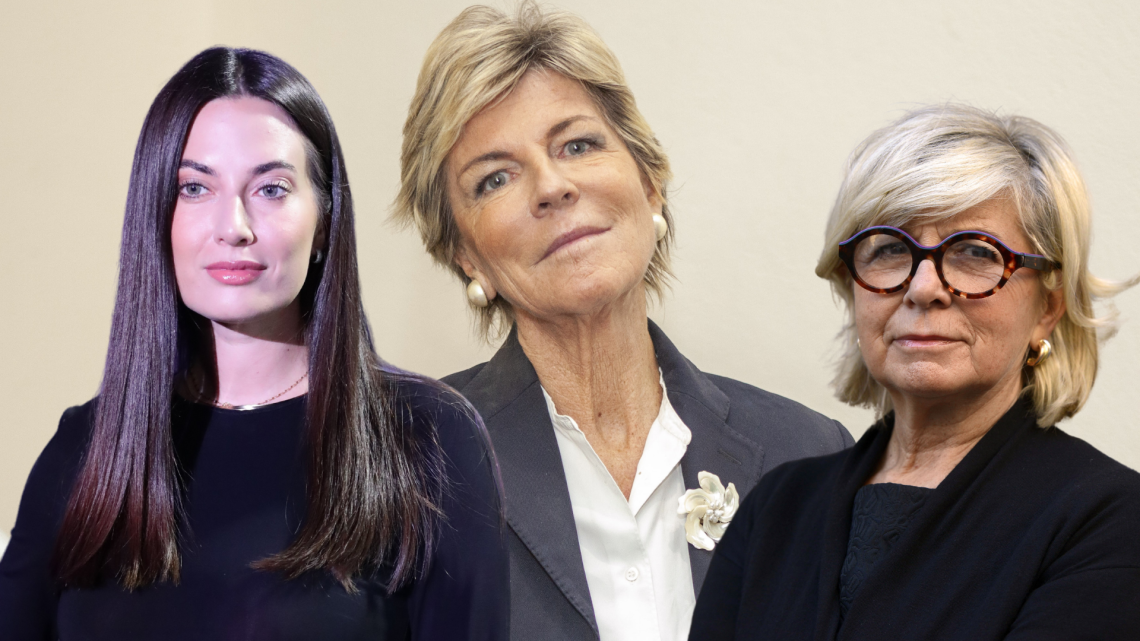 Giulia Valentina, Evelina Christillin e Maria Luisa Coppa