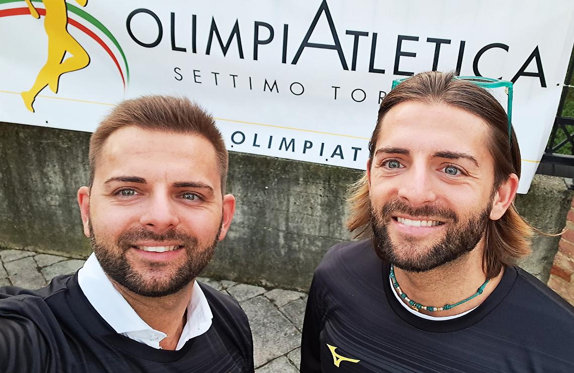 Manolo e Moreno Maugeri in maglia Olimpiatletica