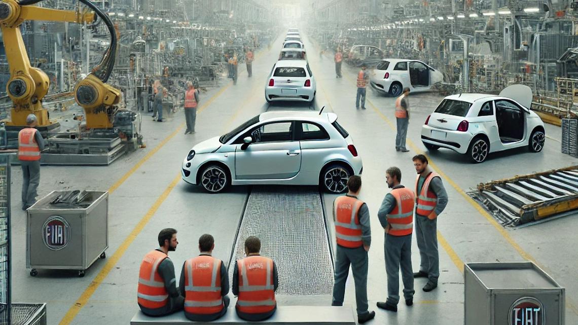 La Fiat 500e si ferma