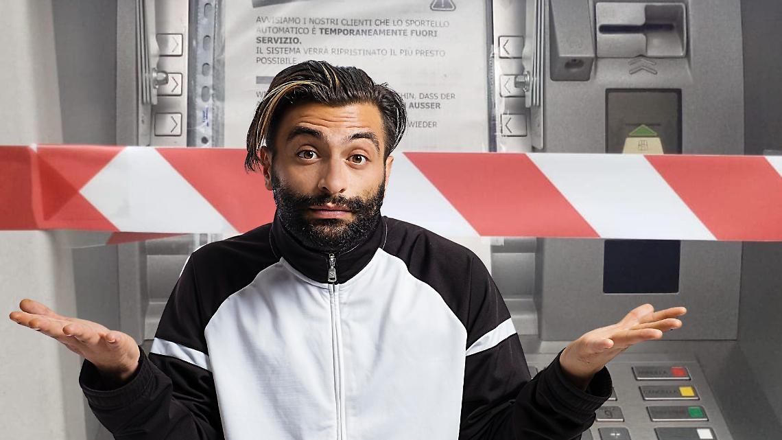 Sportello bancomat fuori uso