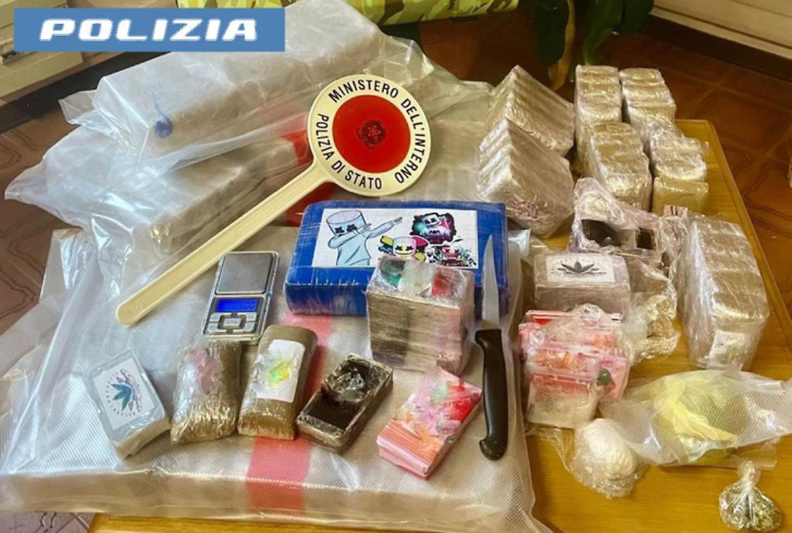 La droga sequestrata