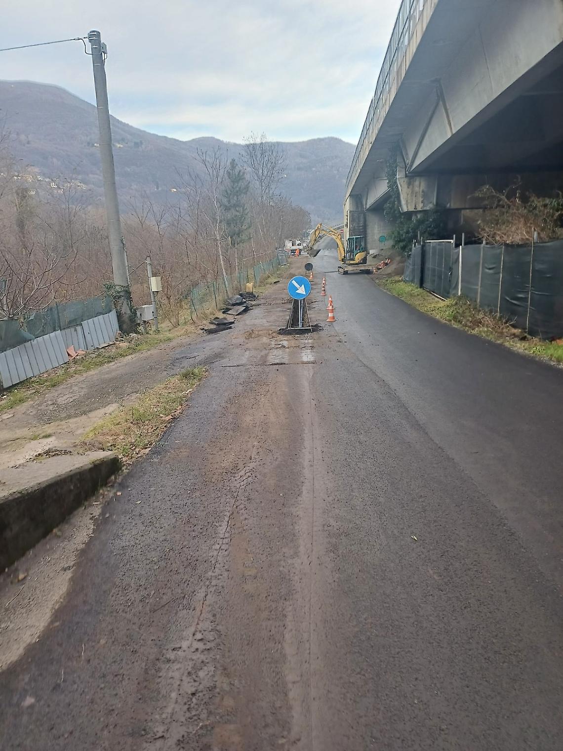 Località Oltreorco dove è avvenuta la sostituzione dei tubi di SMAT