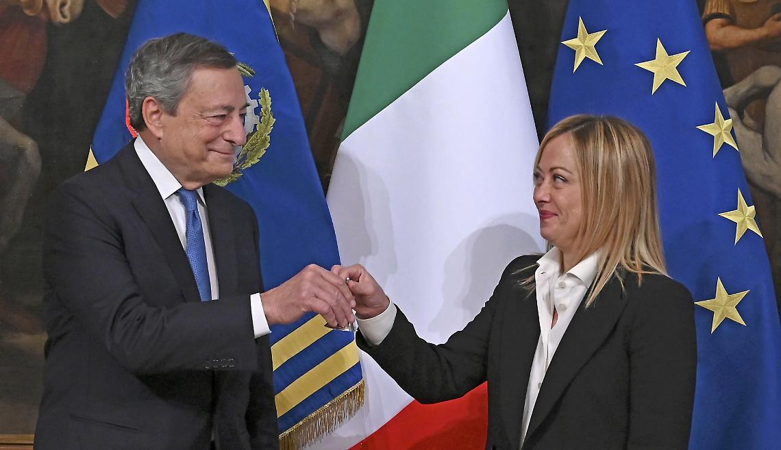 Mario Draghi e Giorgia Meloni