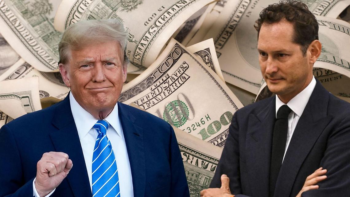 John Elkann e la donazione milionaria a Trump