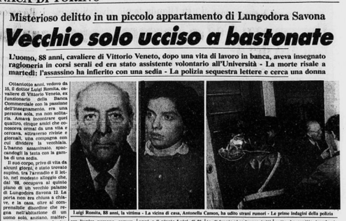 Innamorarsi del proprio professore. E poi ucciderlo.