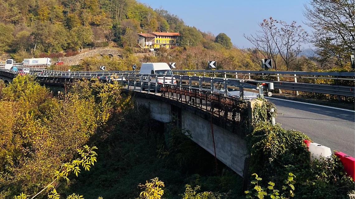 Il ponte Preti che collega i comuni di Baldissero Canavese e Strambinello