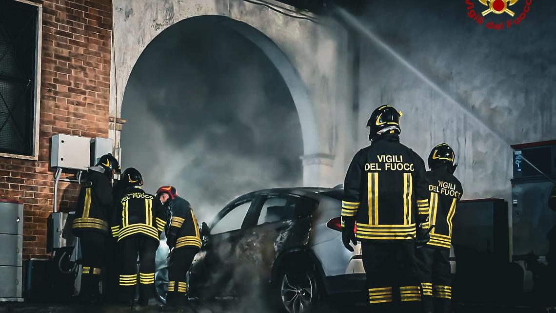 Incendio misterioso a Ciriè