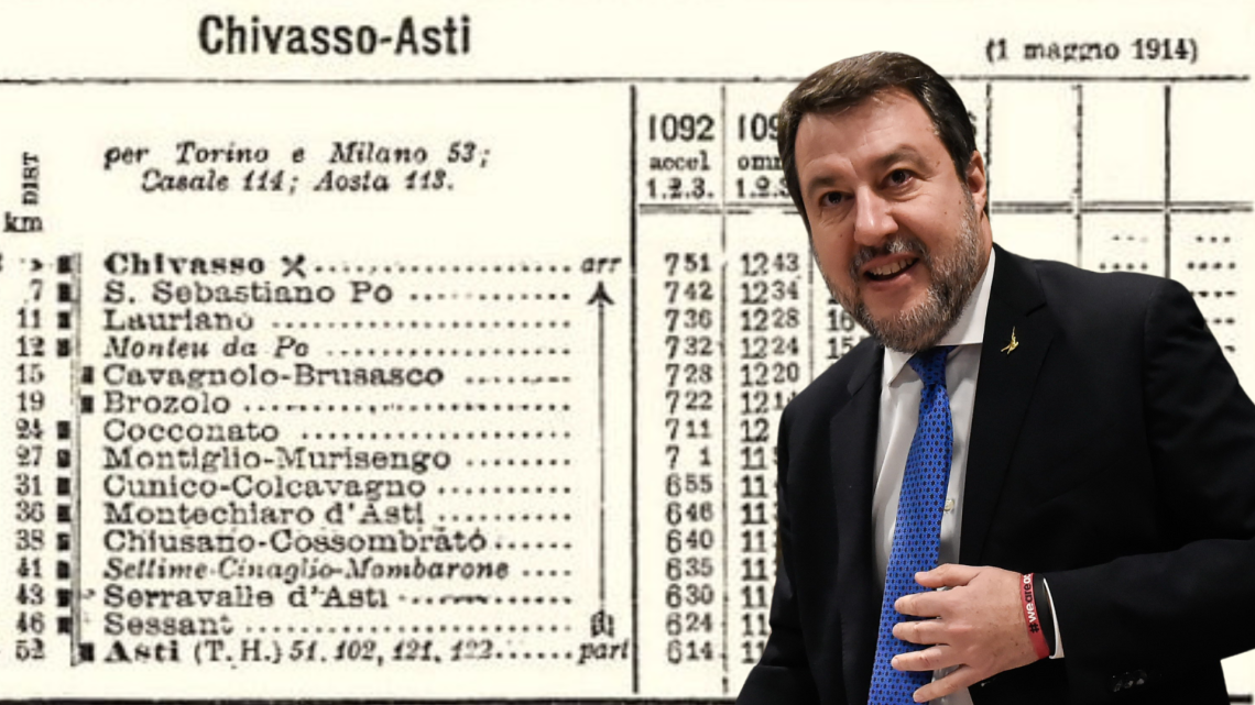 Ferrovia Chivasso-Asti: perché la Lega non chiede a Salvini di riattivare la linea?