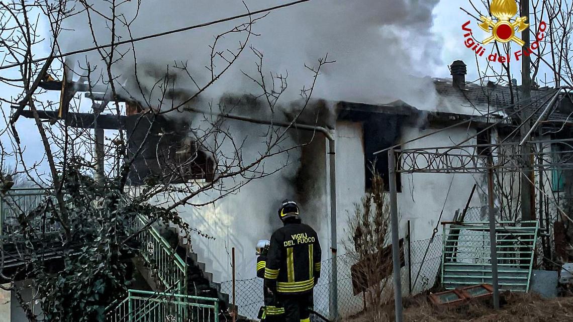 Incendio a Coassolo