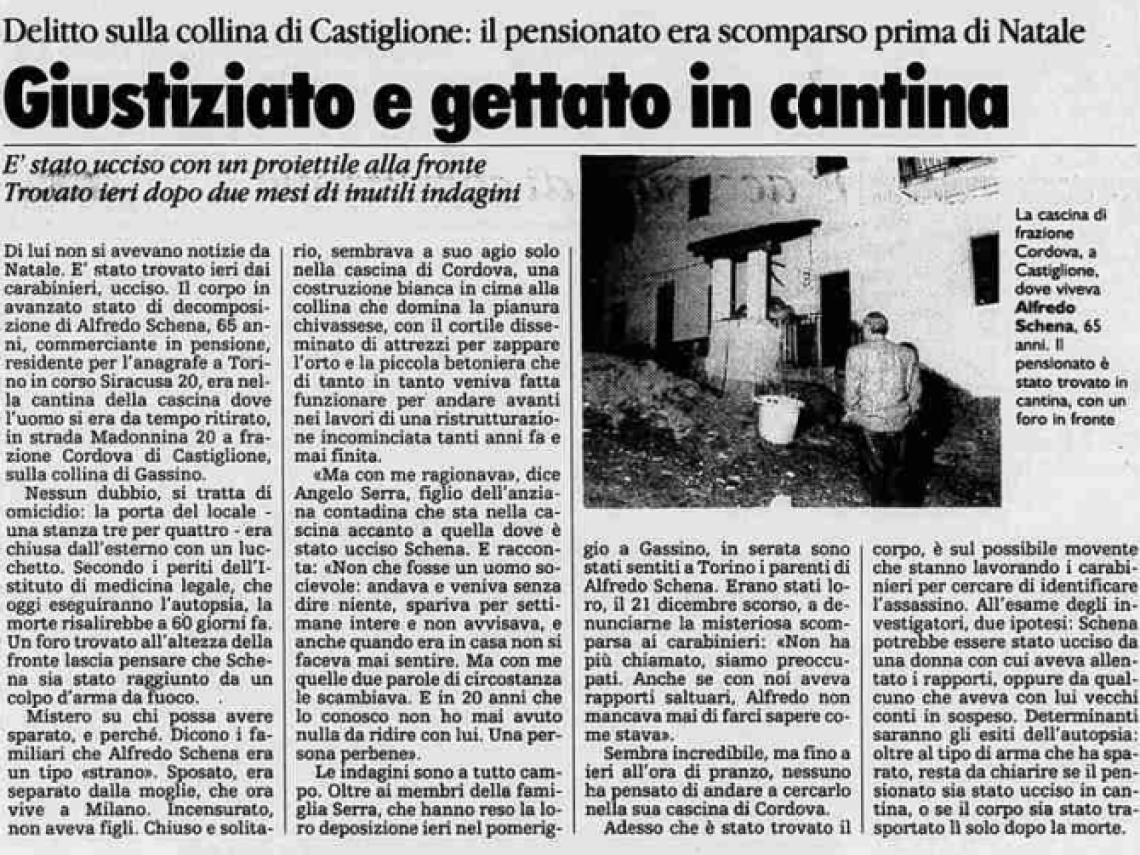 Seppelliti in cantina. Gli omicidi del killer della collina.
