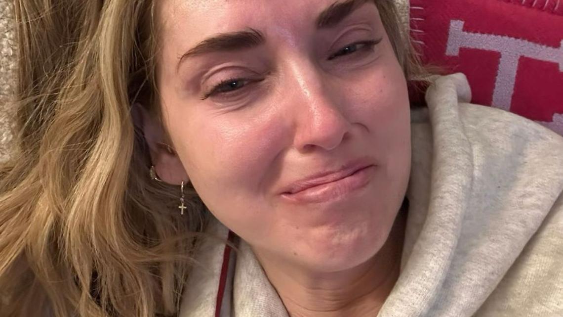 Ferragni in lacrime