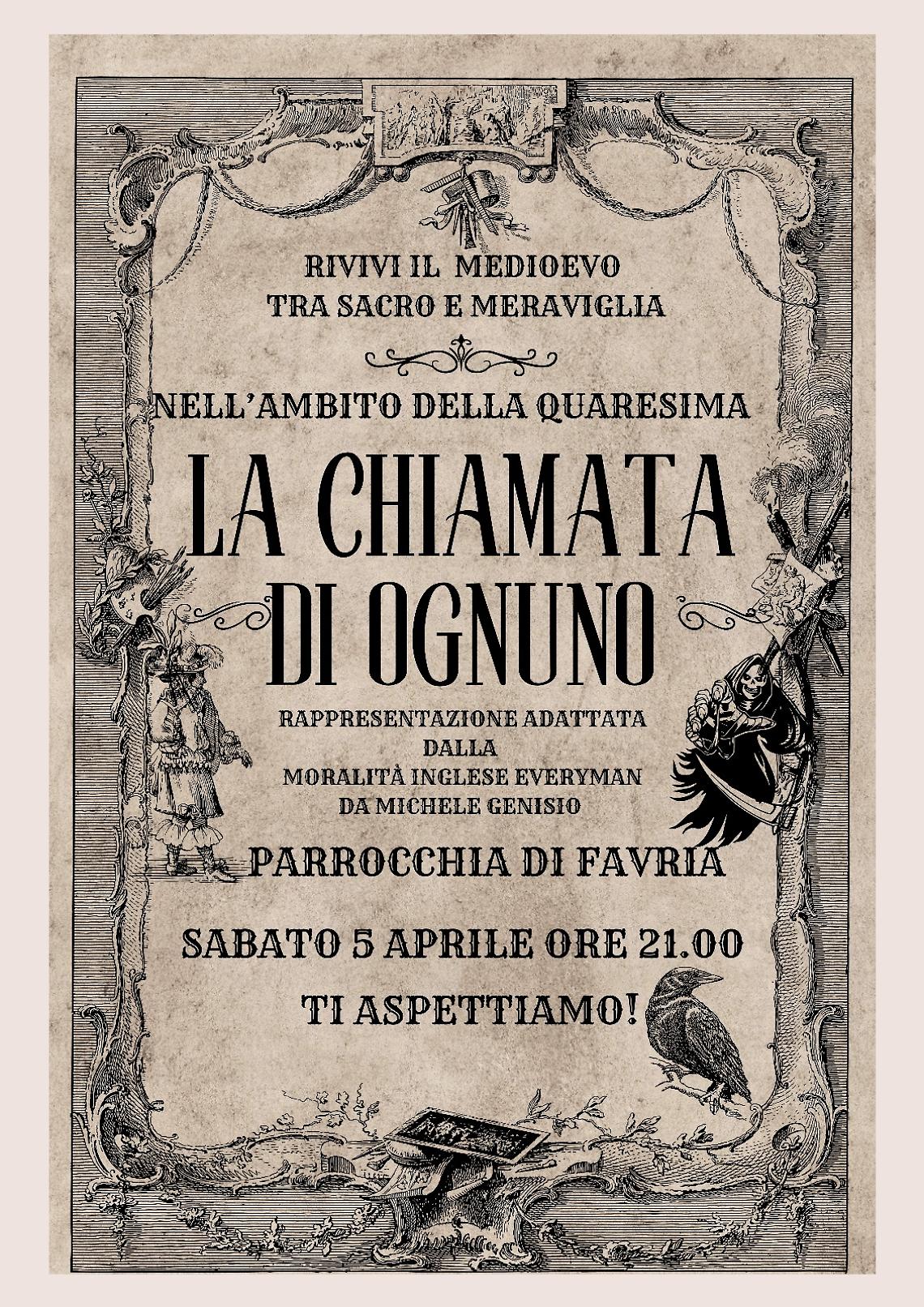 LA CHIAMATA DI OGNUNO