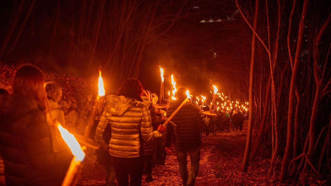 Fiaccolata a San Mauro Torinese