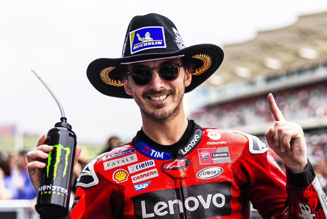 Pecco Bagnaia cowboy