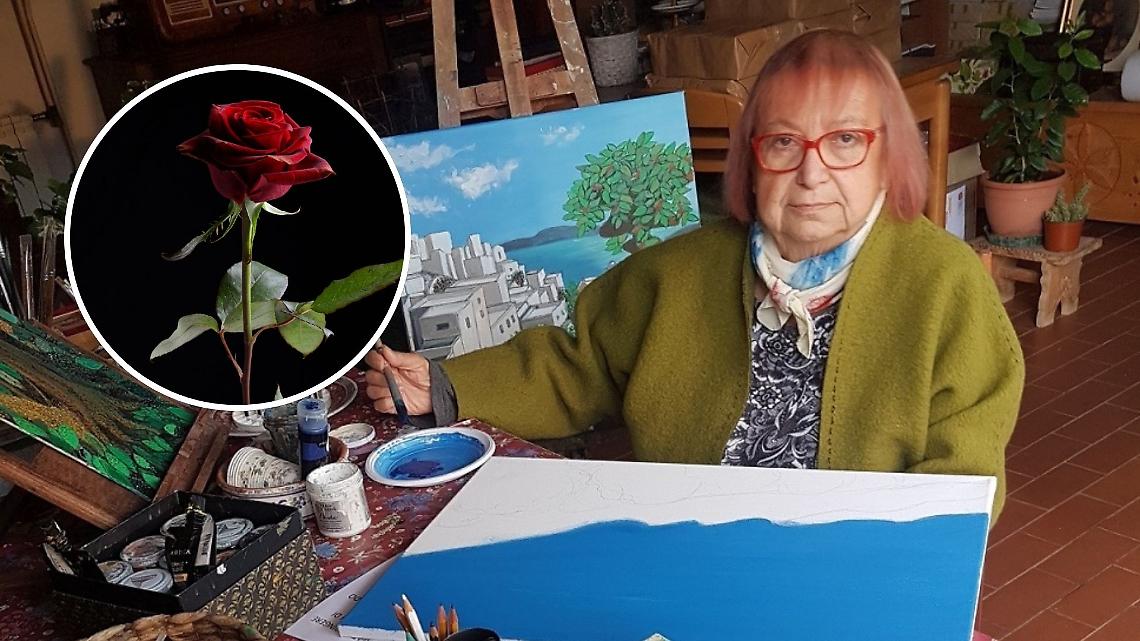 Una rosa l’ha colpita