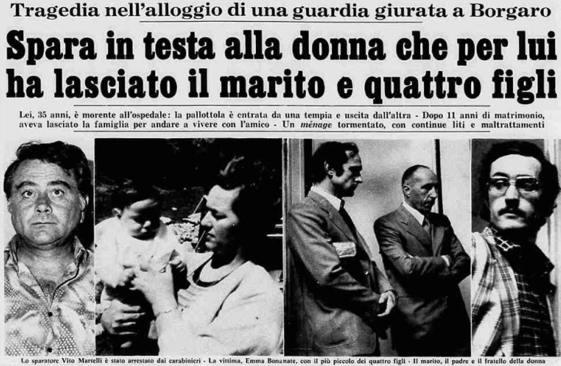 Emma e Vito. Quando amore e gelosia finiscono nel sangue.