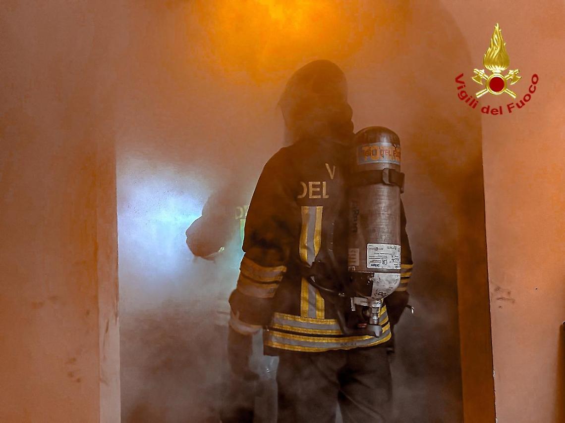 Pompieri in azione (foto d'archivio)