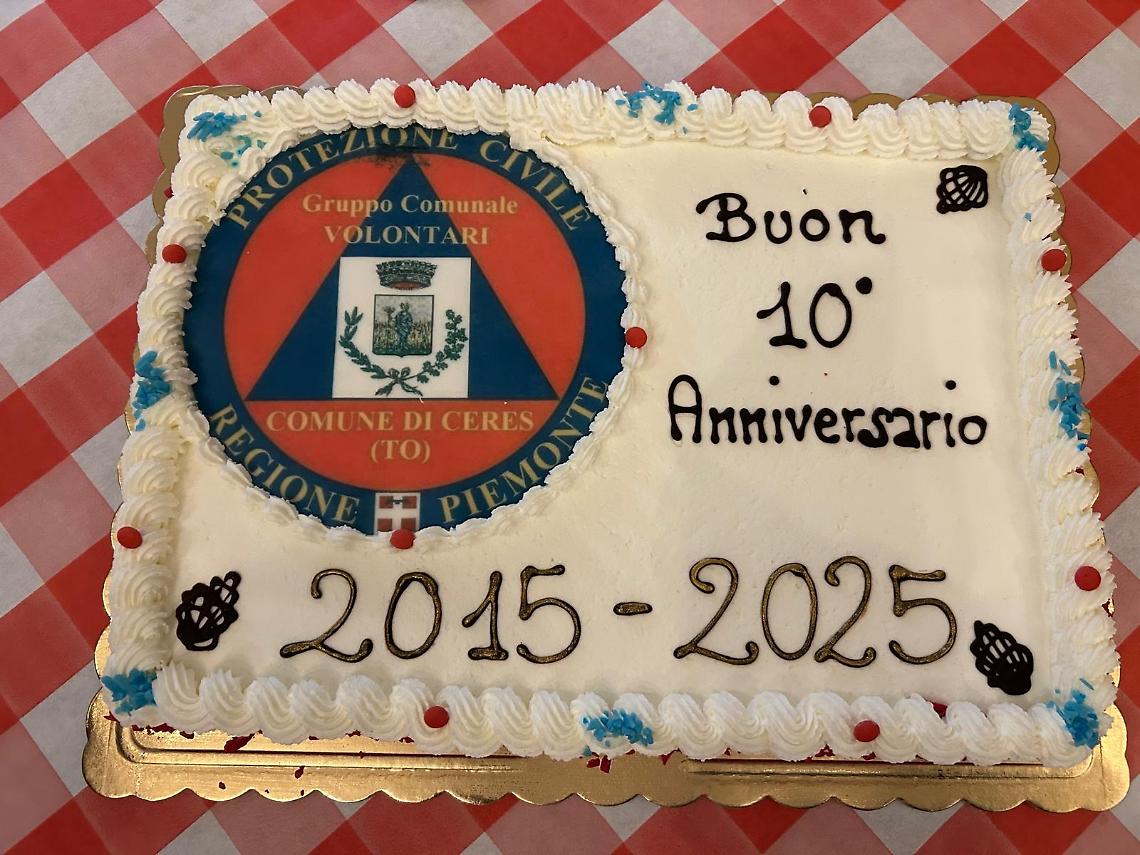La Protezione Civile di Ceres ha celebrato i suoi primi 10 anni di attività