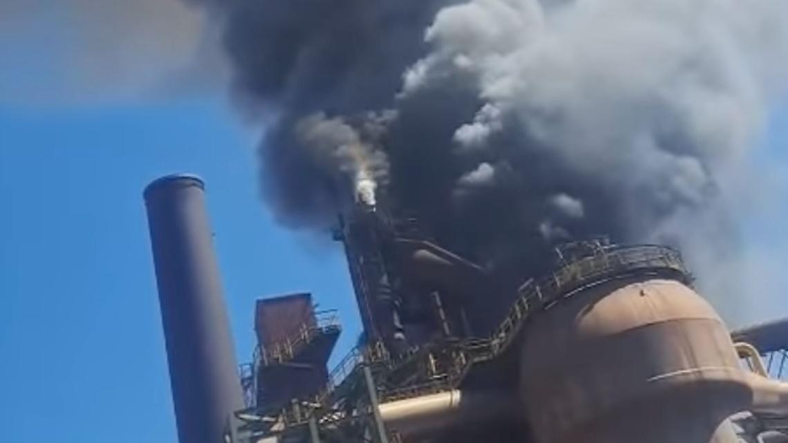 Incendio all’ex Ilva di Taranto