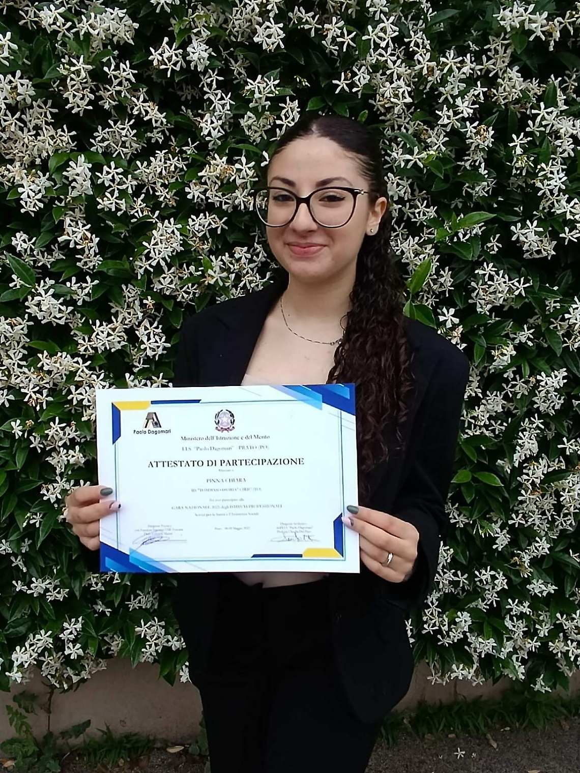 Chiara Pinna alla gara nazionale dell’assistenza sociale: l’orgoglio dell’Istituto D’Oria