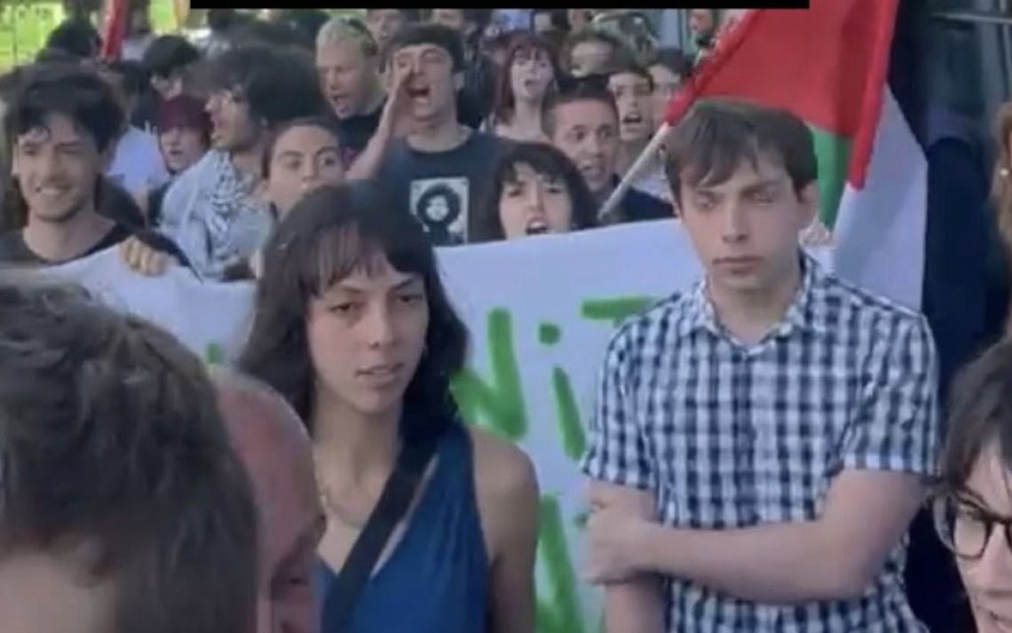 Torino, una immagine delle protesta