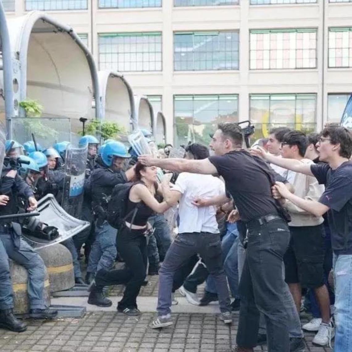 Scontri e tensioni a Torino: proteste pro Palestina al Salone del Libro e all’università