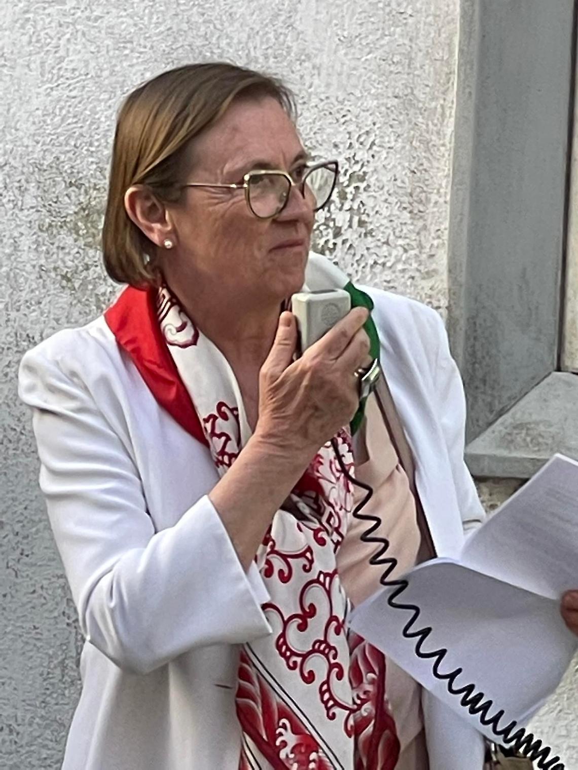 La presidente dell'ANPI sezione Caluso