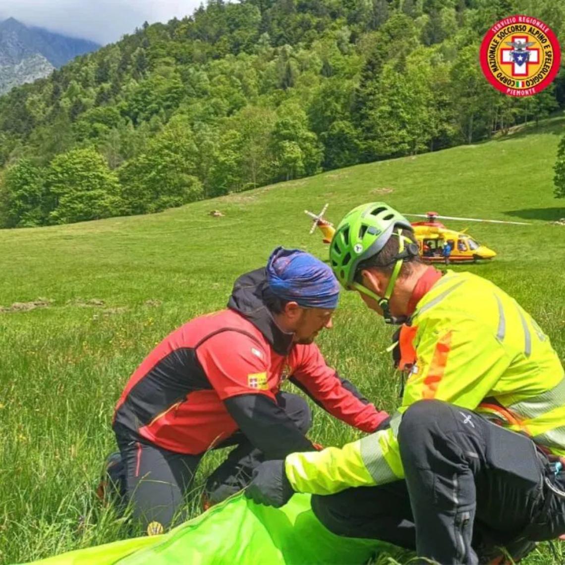 Parapendio in Piemonte: paura per una turista francese