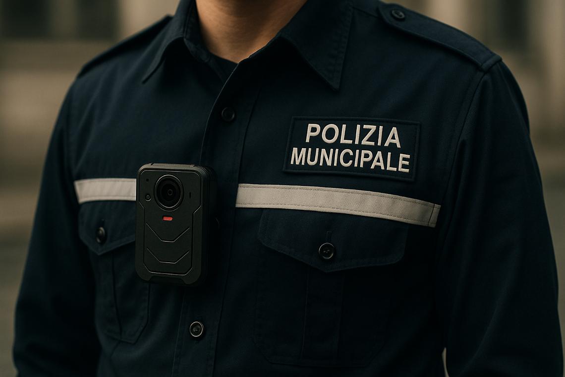 Bodycam in dotazione ai vigili nel piccolo Comune del Canavese