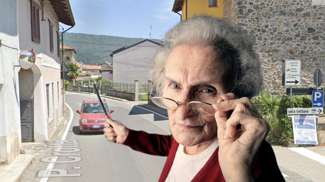 La curva di Cascinette dal quale le auto sbucano a tutta velocità