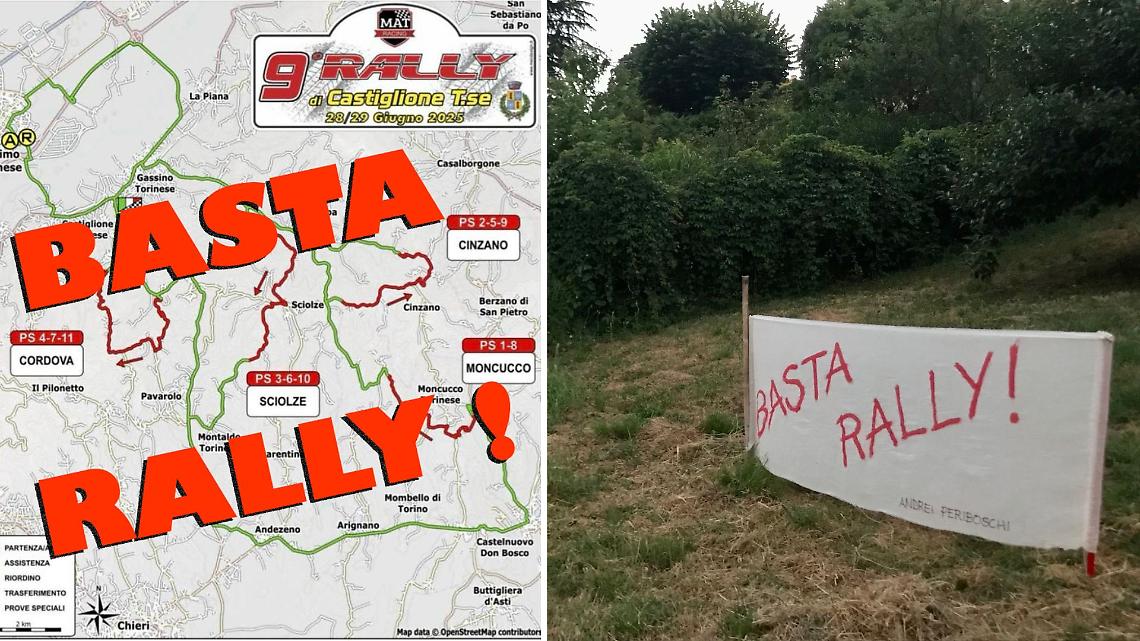 Dal mito alla protesta: i residenti dicono no al Rally di Castiglione Torinese
