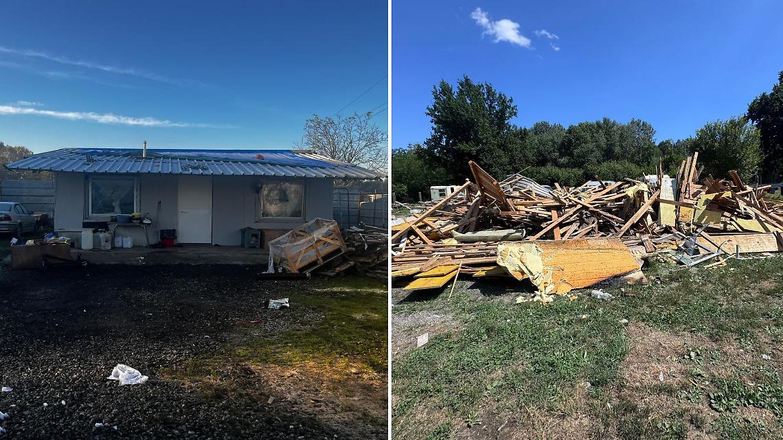 Sgomberato campo nomadi a Settimo Torinese: via alla demolizione