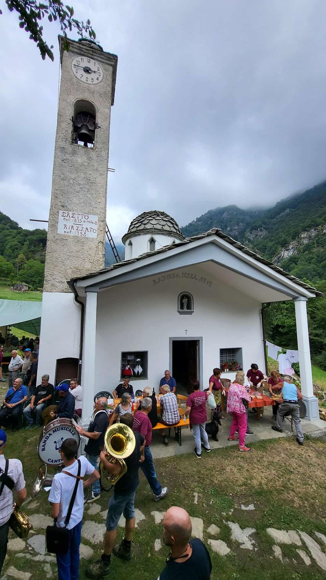 Un momento del gemellaggio musicale