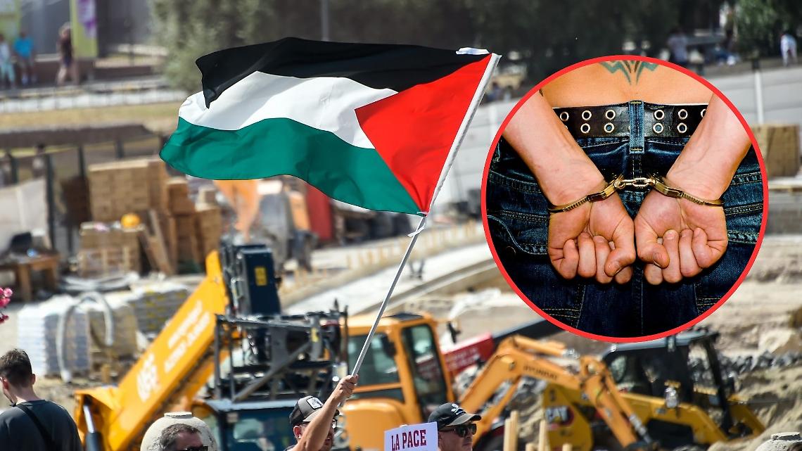 Torino, cortei Pro Palestina
